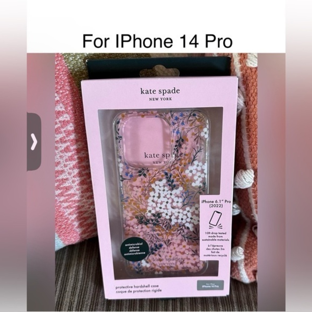 Kate Spade New York Protective Hardshell Case IPhone 14 Pro - Multi Floral NIB